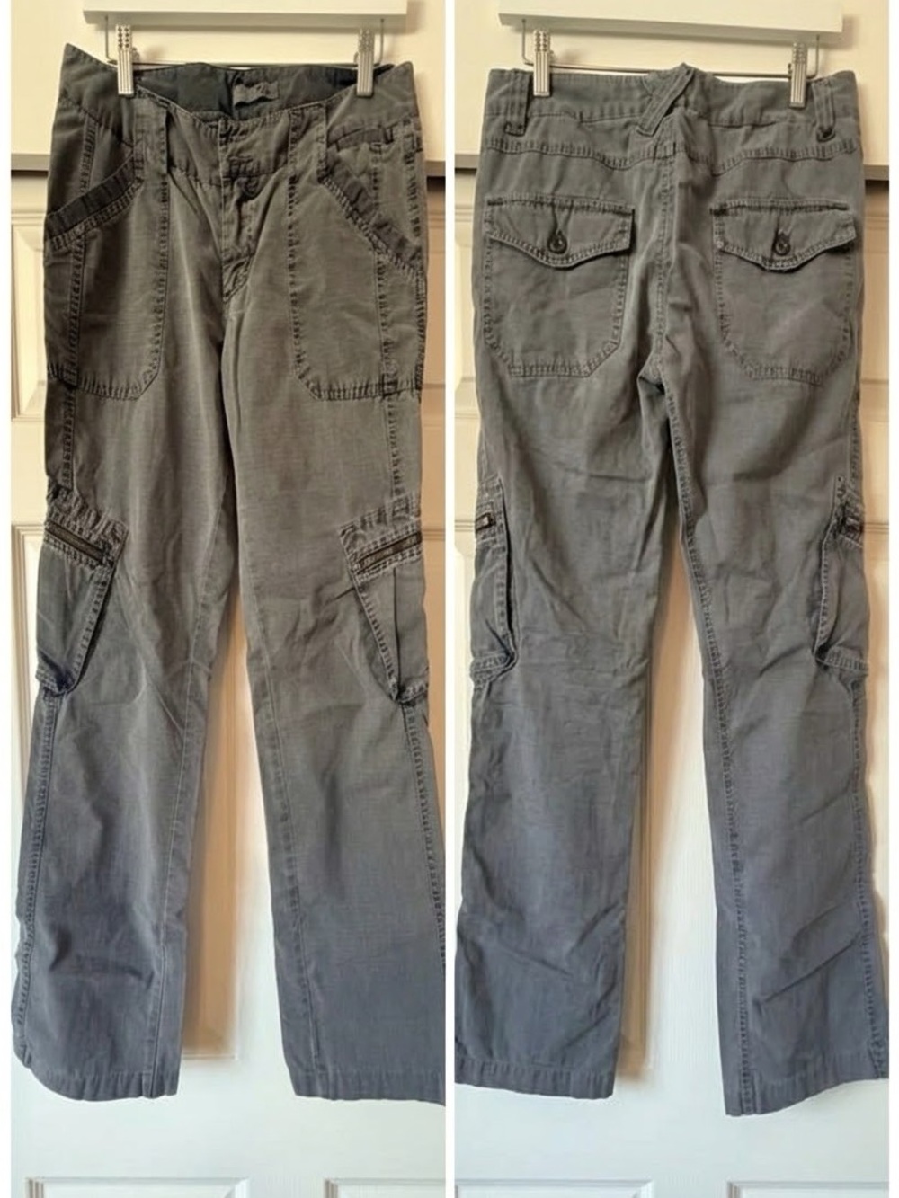 Joie Gray Utility Cargo Pants Size 8